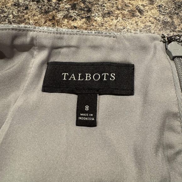 Talbots Womens Skirt Wool Pencil Straight Career Gray Size 8 KQ - Picture 2 of 4